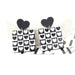Wholesale square acrylic black and White Earrings JDC-ES-MY205 Earrings 曼茵 Wholesale Jewelry JoyasDeChina Joyas De China