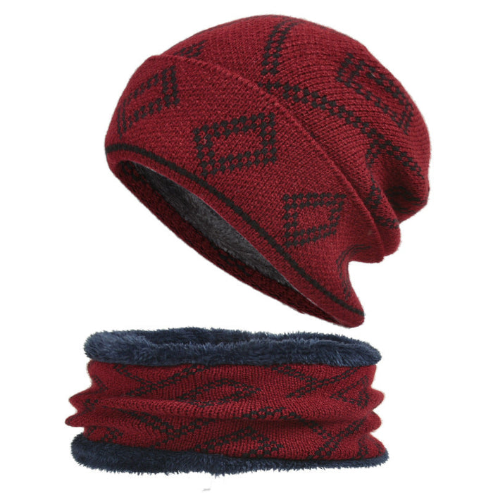 Wholesale square pattern wool hat pack of 2 JDC-FH-BG022 Fashionhat JoyasDeChina black MINIMUM 2 Wholesale Jewelry JoyasDeChina Joyas De China