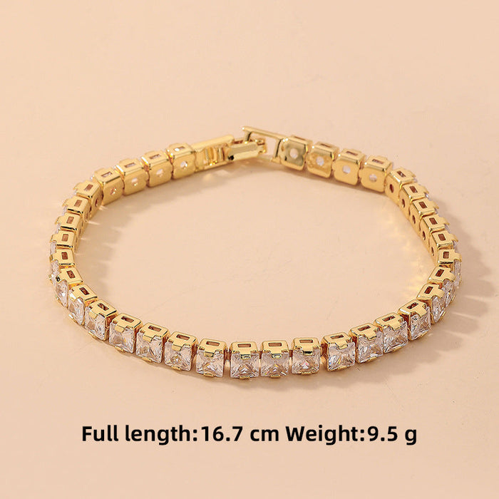 Wholesale square zircon geometric Bracelet JDC-BT-YWJQ001 Bracelet 义乌精巧 Wholesale Jewelry JoyasDeChina Joyas De China