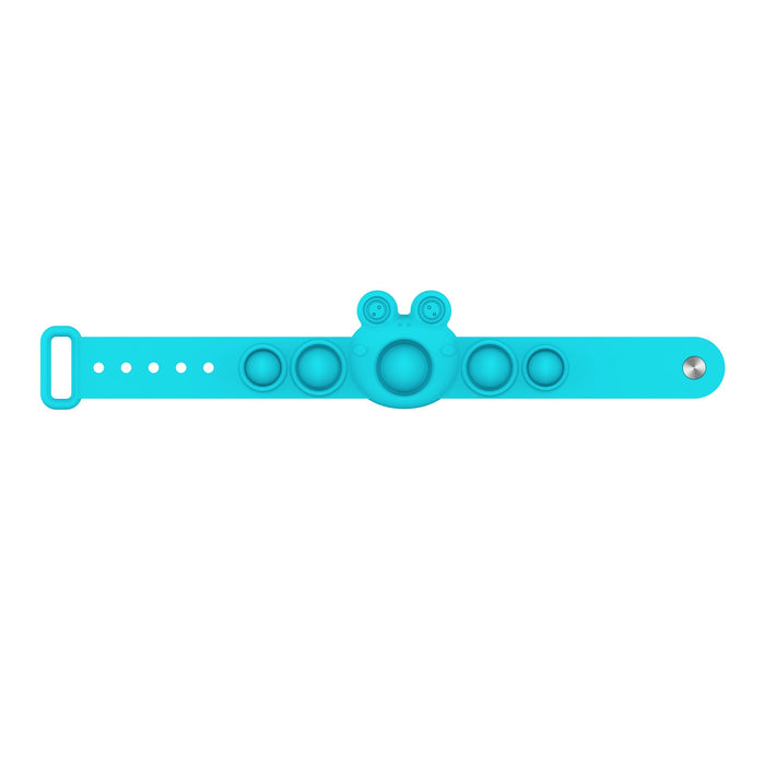 Wholesale Squeeze silicone bubble bracelet JDC-FT-HC018 fidgets toy 华创 Blue Wholesale Jewelry JoyasDeChina Joyas De China