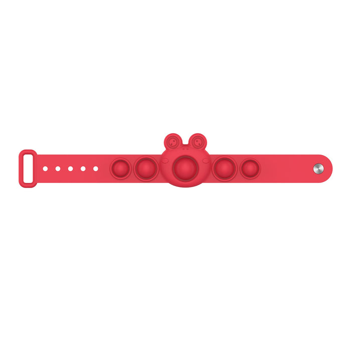 Wholesale Squeeze silicone bubble bracelet JDC-FT-HC018 fidgets toy 华创 Red Wholesale Jewelry JoyasDeChina Joyas De China