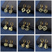 Wholesale stainless steel 18K Gold Heart Earrings JDC-ES-Mingm029 Earrings 敏萌 Wholesale Jewelry JoyasDeChina Joyas De China