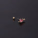 Wholesale stainless steel and copper inlaid zircon ear studs MOQ≥2 JDC-ES-HengS001 Piercings 亨森 Wholesale Jewelry JoyasDeChina Joyas De China