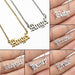 Wholesale stainless steel angel letter necklace JDC-NE-SS004 Necklaces 双硕 Wholesale Jewelry JoyasDeChina Joyas De China
