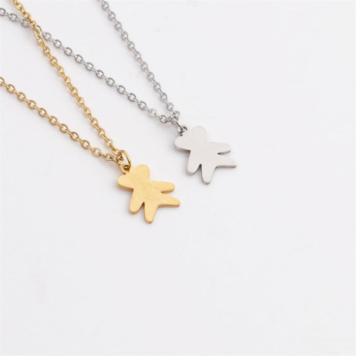 Wholesale Stainless Steel Bear Necklace JDC-NE-ChanX004 Necklaces 昌鑫 Wholesale Jewelry JoyasDeChina Joyas De China