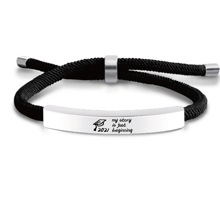 Wholesale Stainless Steel Braided Graduation Season Bracelet JDC-BT-GangGu001 Bracelet 钢古 Wholesale Jewelry JoyasDeChina Joyas De China