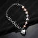 Bulk Jewelry Wholesale stainless steel colorful beads heart-shaped bracelet JDC-ST-L013 Wholesale factory from China YIWU China