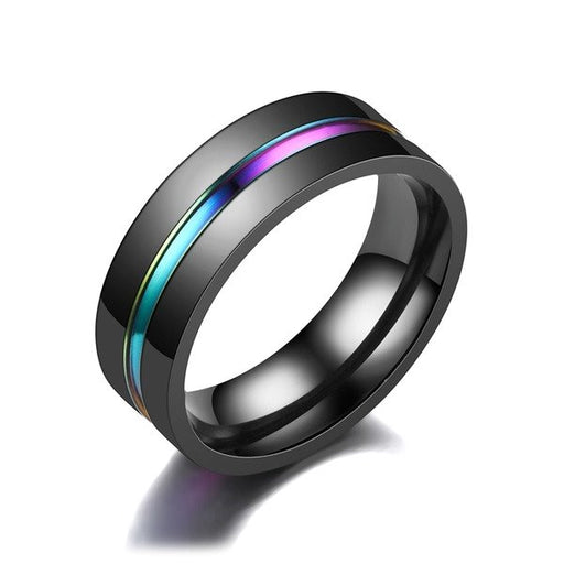 Wholesale Stainless steel colorful men's ring JDC-RS-TS003 Rings 腾穗 Wholesale Jewelry JoyasDeChina Joyas De China