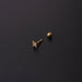 Wholesale stainless steel copper inlaid zircon piercing ear studs MOQ≥2 JDC-ES-HengS006 Piercings 亨森 Wholesale Jewelry JoyasDeChina Joyas De China