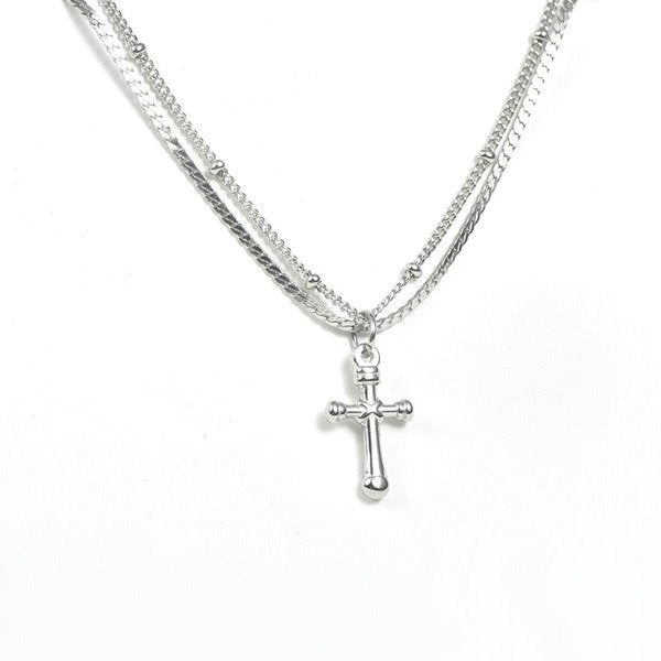 Wholesale stainless steel cross necklace JDC-NE-YinX023 NECKLACE 伊杏 Wholesale Jewelry JoyasDeChina Joyas De China