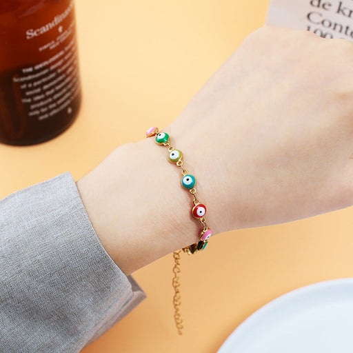 Wholesale Stainless Steel Devil's Eye Bracelet JDC-BT-ZiR003 Bracelet 孜瑞 Wholesale Jewelry JoyasDeChina Joyas De China