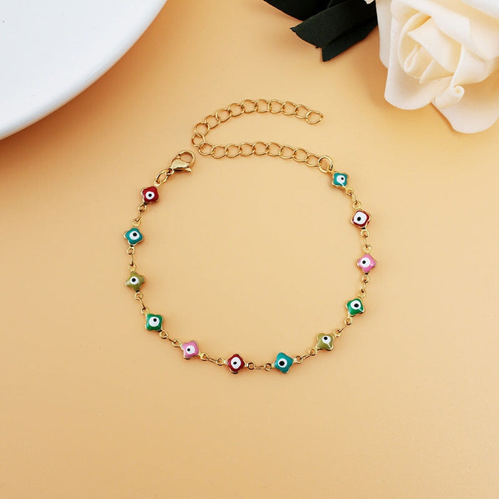 Wholesale Stainless Steel Devil's Eye Bracelet JDC-BT-ZiR003 Bracelet 孜瑞 B Wholesale Jewelry JoyasDeChina Joyas De China