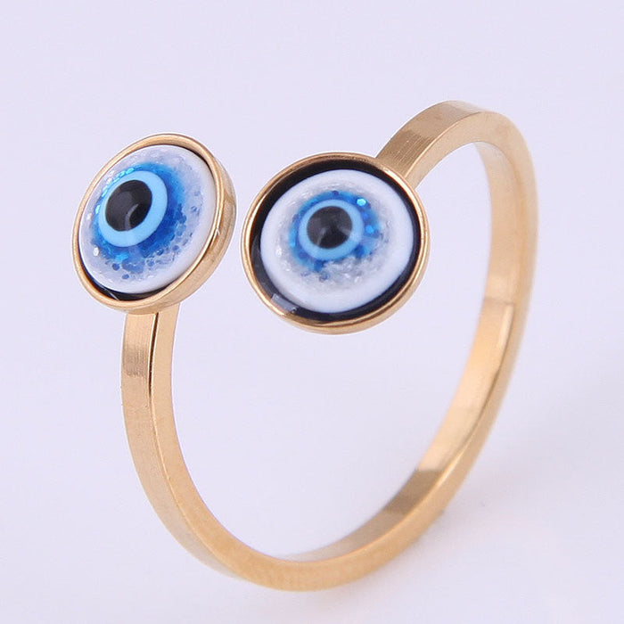 Wholesale Stainless Steel Devil's Eye Rings JDC-RS-WY112 Rings JoyasDeChina 4# Wholesale Jewelry JoyasDeChina Joyas De China