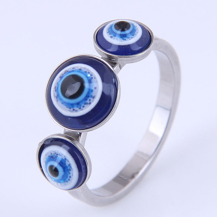 Wholesale Stainless Steel Devil's Eye Rings JDC-RS-WY112 Rings JoyasDeChina 5# Wholesale Jewelry JoyasDeChina Joyas De China