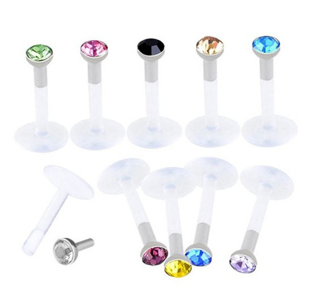 Wholesale stainless steel diamond nose nail JDC-LS-LX012 Piercings JoyasDeChina Wholesale Jewelry JoyasDeChina Joyas De China