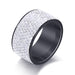 Wholesale Stainless Steel Diamond Rings JDC-RS-Zhongj004 Rings 众喆 black 8 Wholesale Jewelry JoyasDeChina Joyas De China