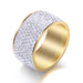 Wholesale Stainless Steel Diamond Rings JDC-RS-Zhongj004 Rings 众喆 gold 8 Wholesale Jewelry JoyasDeChina Joyas De China