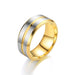 Wholesale Stainless steel double bevel ring JDC-RS-TS013 Rings 腾穗 gold 6# Wholesale Jewelry JoyasDeChina Joyas De China
