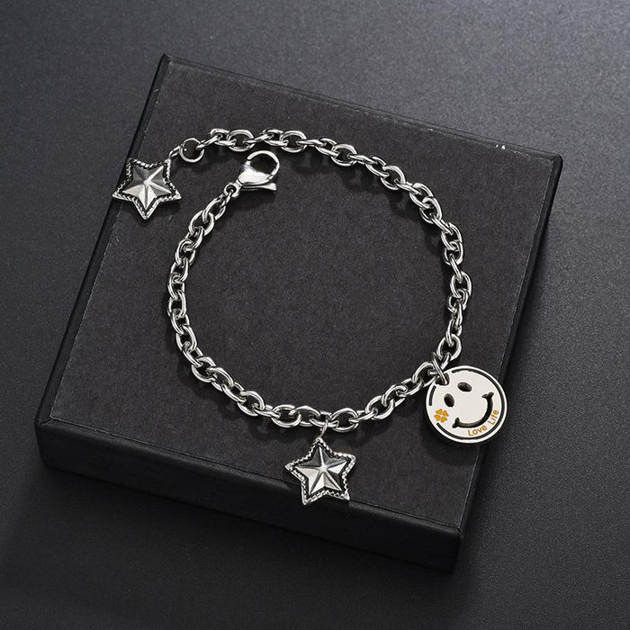 Bulk Jewelry Wholesale stainless steel double deck Life Tree love bracelet JDC-ST-L001 Wholesale factory from China YIWU China