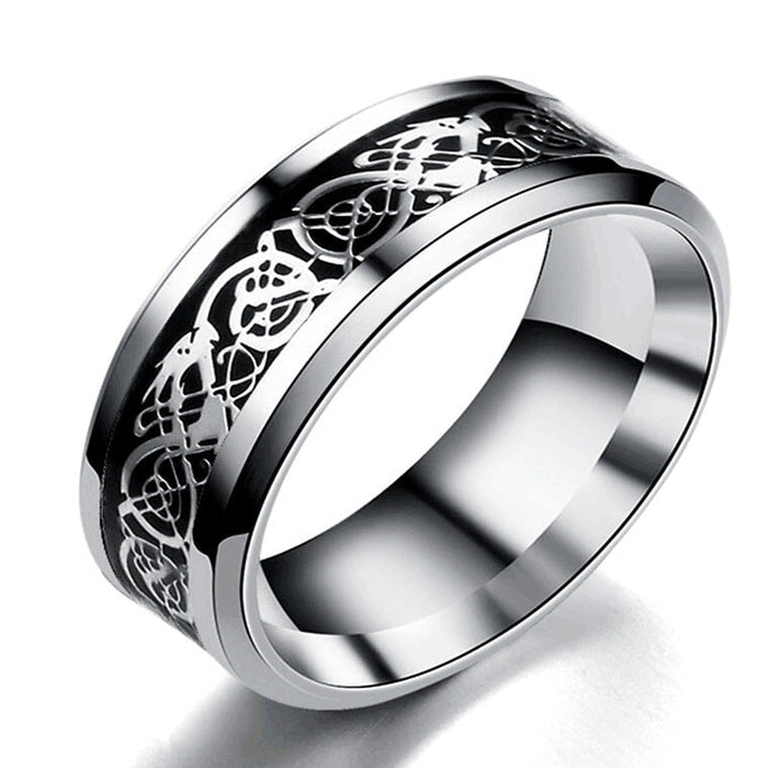 Wholesale stainless steel dragon ring JDC-RS-Dingc008 Rings 顶潮 Wholesale Jewelry JoyasDeChina Joyas De China