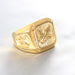 Wholesale stainless steel eagle ring for men JDC-RS-MRD050 Rings 美日德 Yellow No. 7 Wholesale Jewelry JoyasDeChina Joyas De China