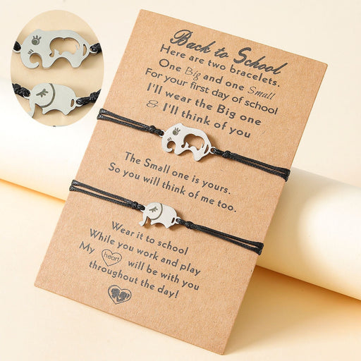 Wholesale stainless steel elephant weaving bracelet JDC-BT-LanT009 Bracelet 阆天 Wholesale Jewelry JoyasDeChina Joyas De China