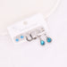 Wholesale stainless steel eye drop Zircon Earrings JDC-ES-Bingm002 Earrings 冰萌 3# Wholesale Jewelry JoyasDeChina Joyas De China