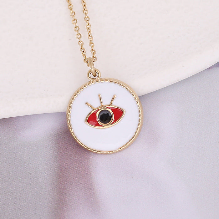 Wholesale stainless steel Eye Necklace JDC-NE-Bingm003 NECKLACE 冰萌 3# Wholesale Jewelry JoyasDeChina Joyas De China