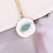 Wholesale stainless steel Eye Necklace JDC-NE-Bingm003 NECKLACE 冰萌 Wholesale Jewelry JoyasDeChina Joyas De China