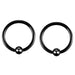 Wholesale Stainless Steel Eyebrow Ring Nose Ring JDC-EW-Chengy002 Piercings 辰亚 black 8mm Wholesale Jewelry JoyasDeChina Joyas De China
