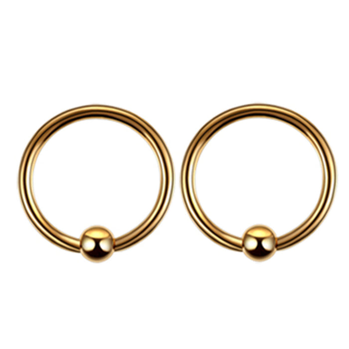 Wholesale Stainless Steel Eyebrow Ring Nose Ring JDC-EW-Chengy002 Piercings 辰亚 gold 8mm Wholesale Jewelry JoyasDeChina Joyas De China