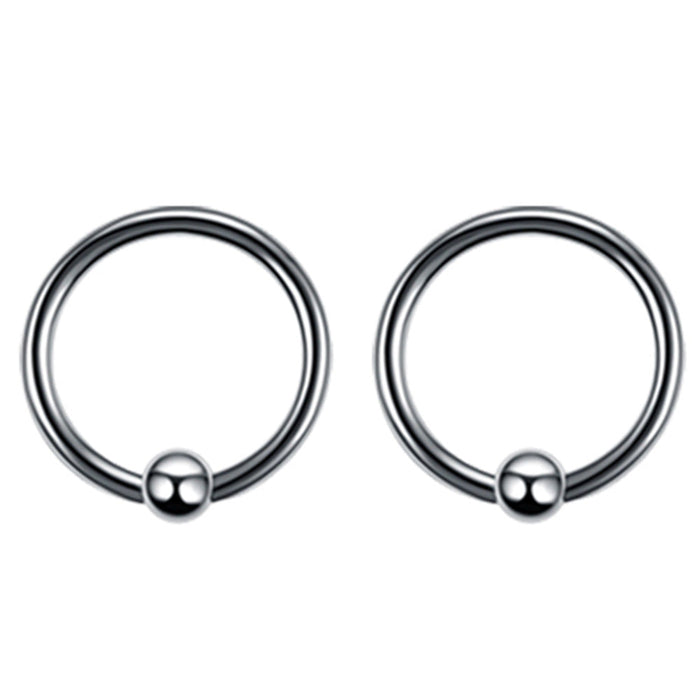 Wholesale Stainless Steel Eyebrow Ring Nose Ring JDC-EW-Chengy002 Piercings 辰亚 steel color 12mm Wholesale Jewelry JoyasDeChina Joyas De China