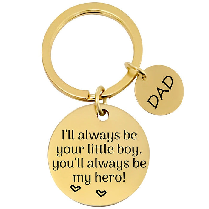 Wholesale Stainless Steel Father's Day Mother's Day Metal Keychain JDC-KC-GangGu009 Keychains 钢古 Wholesale Jewelry JoyasDeChina Joyas De China