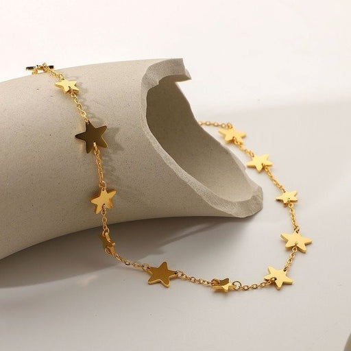 Wholesale Stainless steel five-pointed star necklace for women JDC-NE-JD305 necklaces 豌隋 Wholesale Jewelry JoyasDeChina Joyas De China