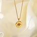 Wholesale Stainless steel flower pendant necklace JDC-NE-JD301 necklaces 豌隋 Wholesale Jewelry JoyasDeChina Joyas De China