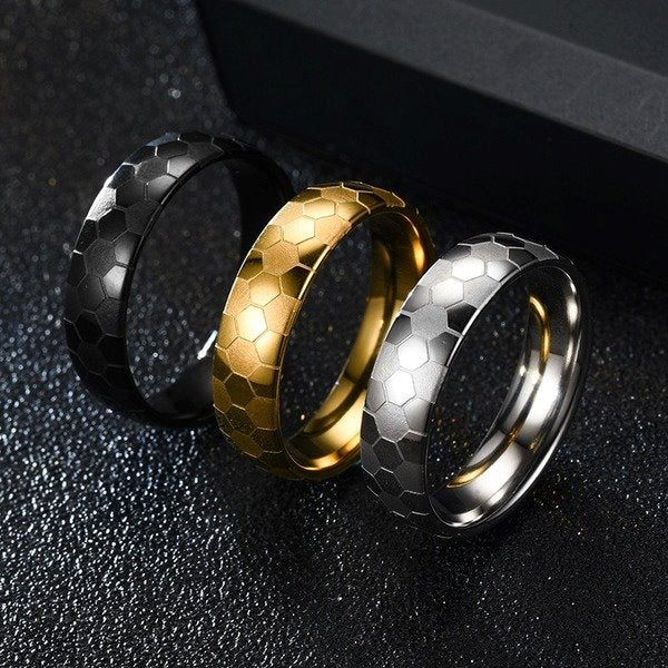 Wholesale Stainless steel football ring JDC-RS-TS017 Rings 腾穗 Wholesale Jewelry JoyasDeChina Joyas De China