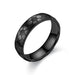 Wholesale Stainless steel football ring JDC-RS-TS017 Rings 腾穗 6MMblack 6# Wholesale Jewelry JoyasDeChina Joyas De China