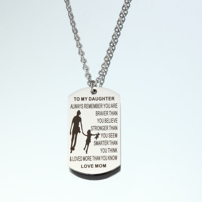 Wholesale stainless steel gift necklace for mother's Day JDC-NE-Mail011 Necklaces 麦伦 A Wholesale Jewelry JoyasDeChina Joyas De China