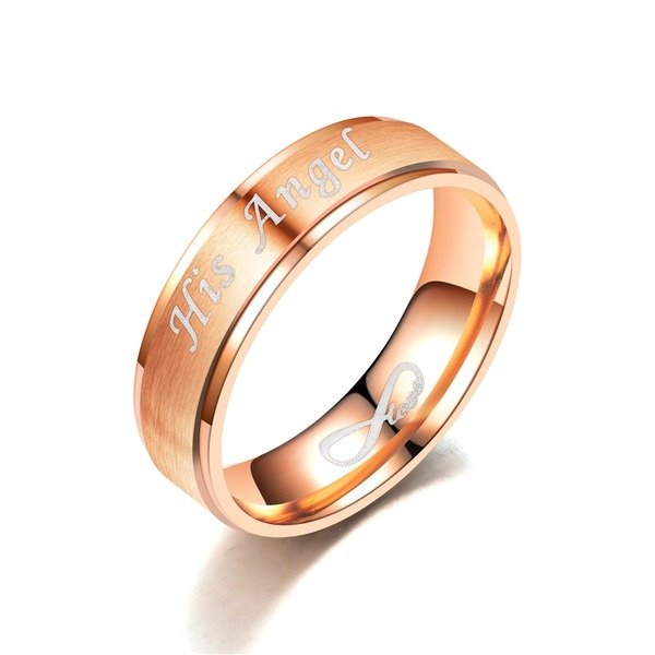 Wholesale stainless steel gold and black LOVE ring JDC-RS-TS073 Rings 腾穗 Wholesale Jewelry JoyasDeChina Joyas De China