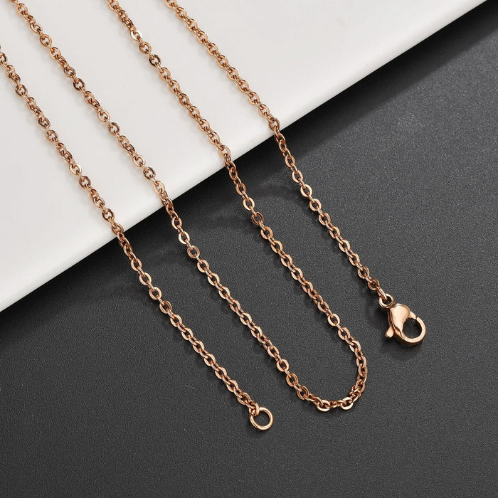 Wholesale Stainless Steel Gold Plated Chain Necklace JDC-NE-HF006 Necklaces 泓飞 gold 1.2mm*45cm Wholesale Jewelry JoyasDeChina Joyas De China