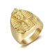 Wholesale Stainless Steel Gold Plated Egyptian Pharaoh Men's Ring JDC-MRS-FY002 Rings 福友 Wholesale Jewelry JoyasDeChina Joyas De China