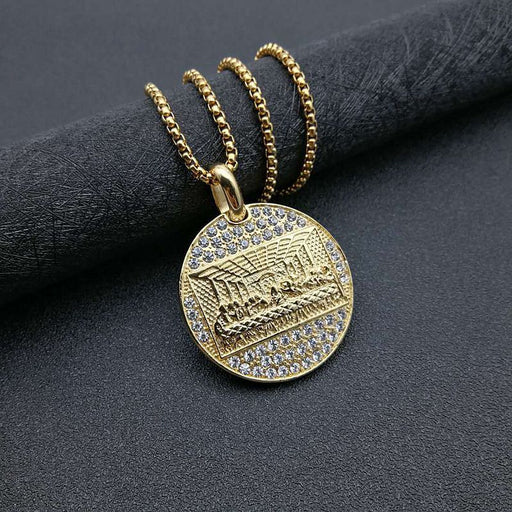 Wholesale stainless steel gold-plated pendant Charms JDC-CS-FY012 charms 福友 Wholesale Jewelry JoyasDeChina Joyas De China