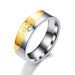 Wholesale Stainless steel golden couple ring JDC-RS-TS035 Rings 腾穗 Women's LOVE with diamonds 6# Wholesale Jewelry JoyasDeChina Joyas De China