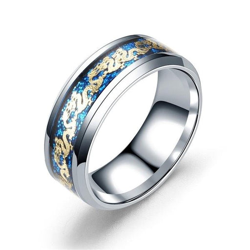 Wholesale Stainless steel golden dragon ring JDC-RS-TS015 Rings 腾穗 Steel Golden Dragon 6# Wholesale Jewelry JoyasDeChina Joyas De China