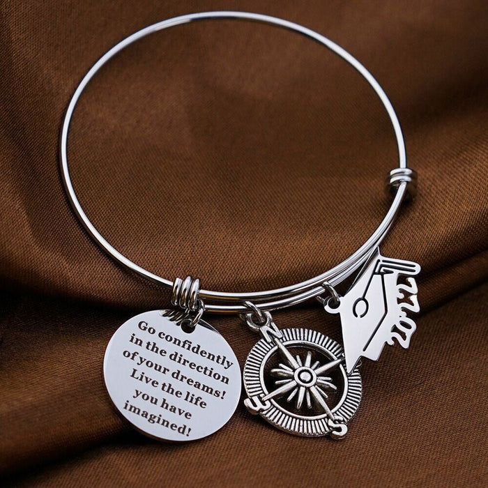 Wholesale Stainless Steel Graduation Season Bracelet JDC-BT-Mail002 Bracelet 麦伦 Wholesale Jewelry JoyasDeChina Joyas De China