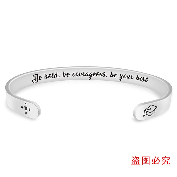 Wholesale Stainless Steel Graduation Season Bracelets JDC-BT-GangGu003 Bracelet 钢古 S00138 Wholesale Jewelry JoyasDeChina Joyas De China