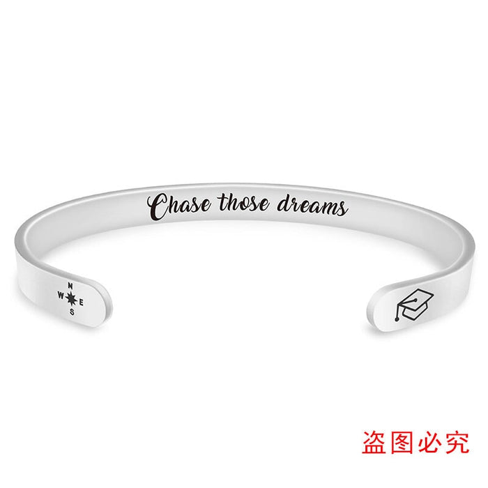 Wholesale Stainless Steel Graduation Season Bracelets JDC-BT-GangGu003 Bracelet 钢古 S00139 Wholesale Jewelry JoyasDeChina Joyas De China