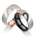 Wholesale Stainless steel half peach heart ring JDC-RS-TS002 Rings 腾穗 Wholesale Jewelry JoyasDeChina Joyas De China