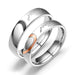Wholesale Stainless steel half peach heart ring JDC-RS-TS010 Rings 腾穗 Wholesale Jewelry JoyasDeChina Joyas De China