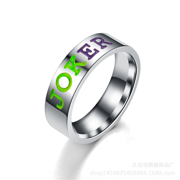 Wholesale Stainless steel HARLEY ring JDC-RS-TS008 Rings 腾穗 JOKER 8# Wholesale Jewelry JoyasDeChina Joyas De China